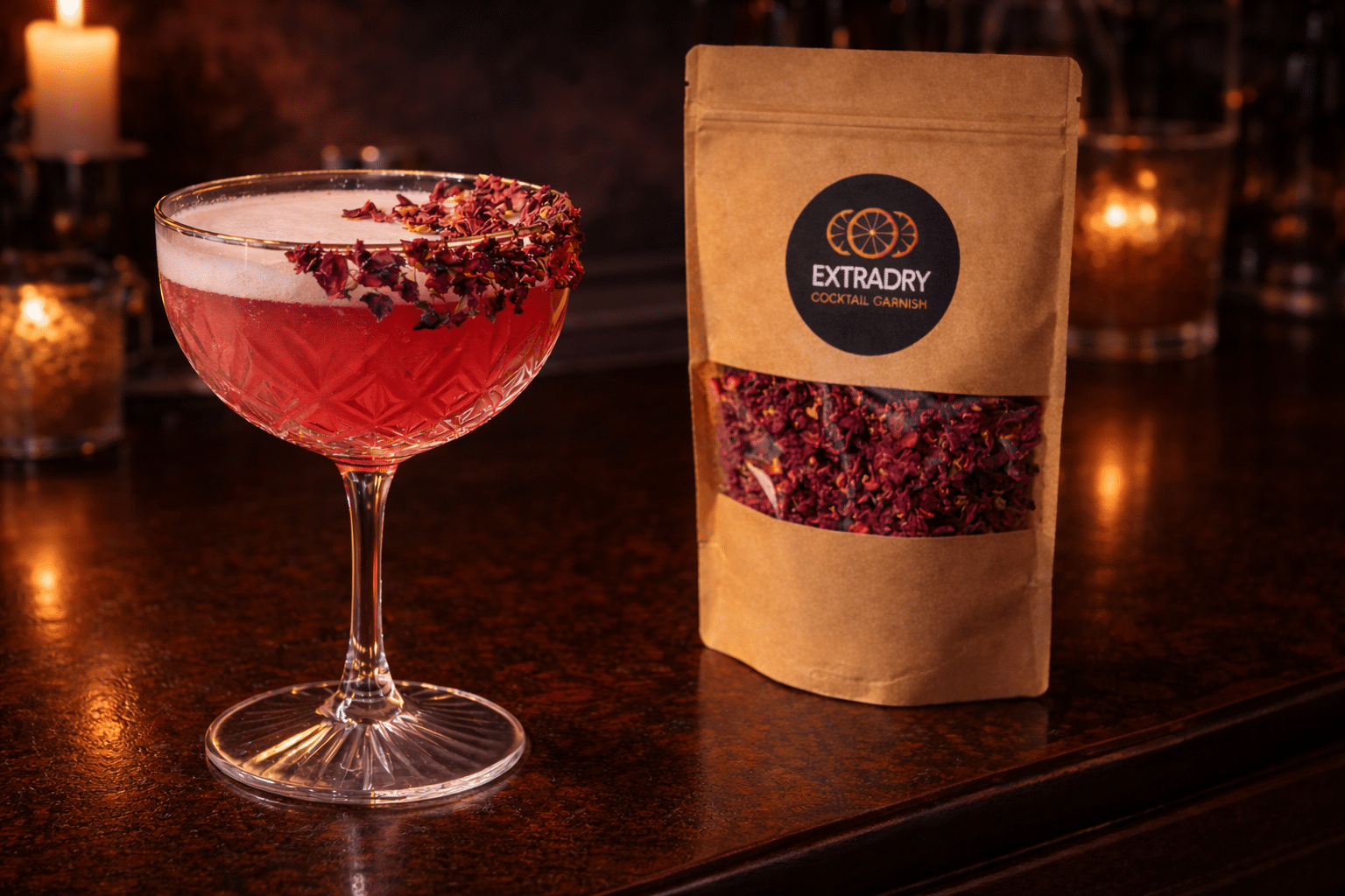 cocktail gin tonic rose